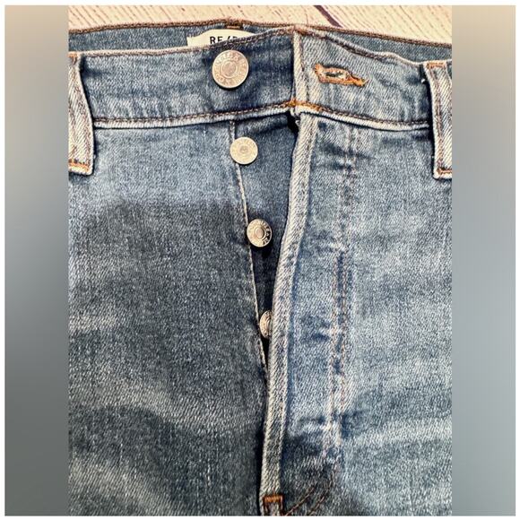 Re/Done 90's High Rise Ankle Crop Jeans - Picture 6 of 8